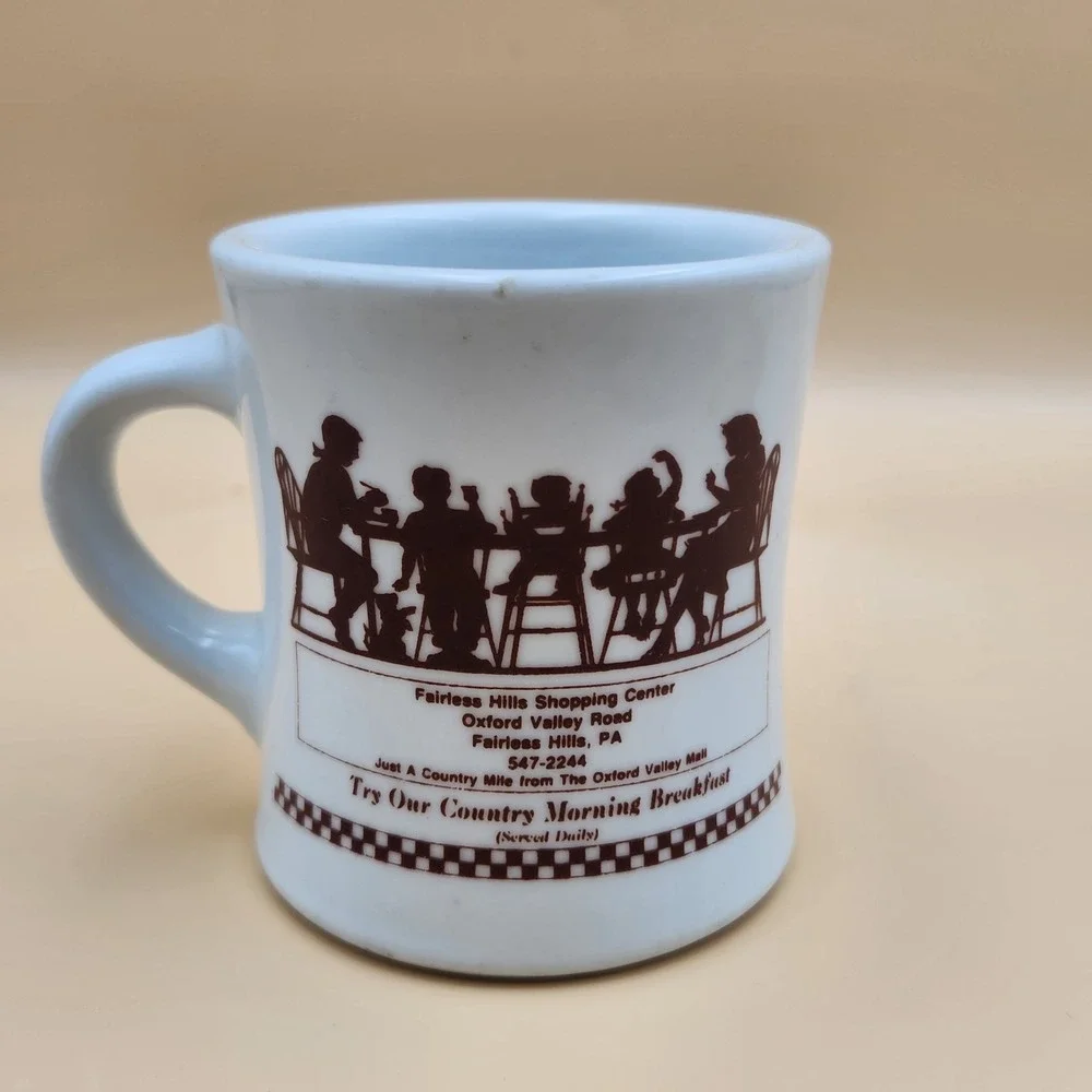 PoFolks Fairless Hills PA Vintage Restaurant Diner Rego Coffee Cup Mug